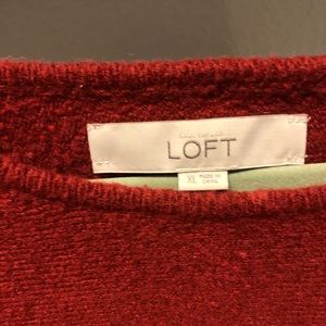 LOFT rust soft sweater